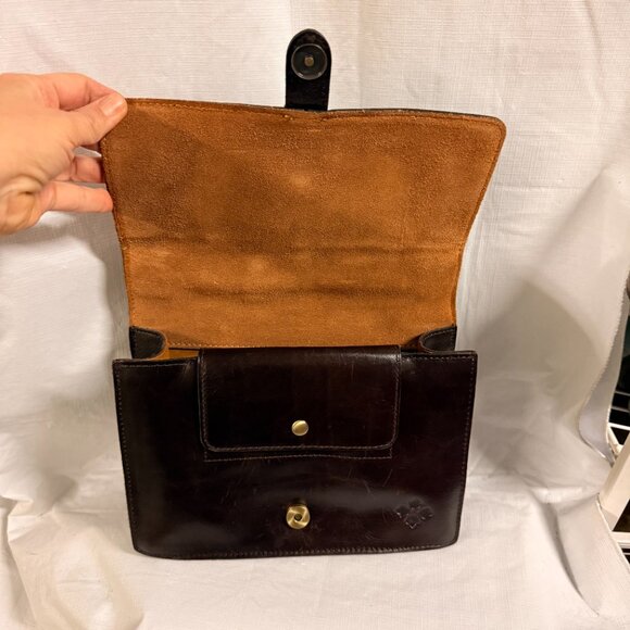 Patricia Nash Amara Top Handle Leather Crossbody Colorblock - Picture 5 of 11